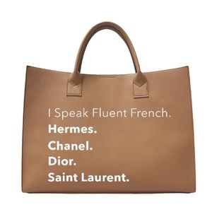 I Speak Fluent French Handbag